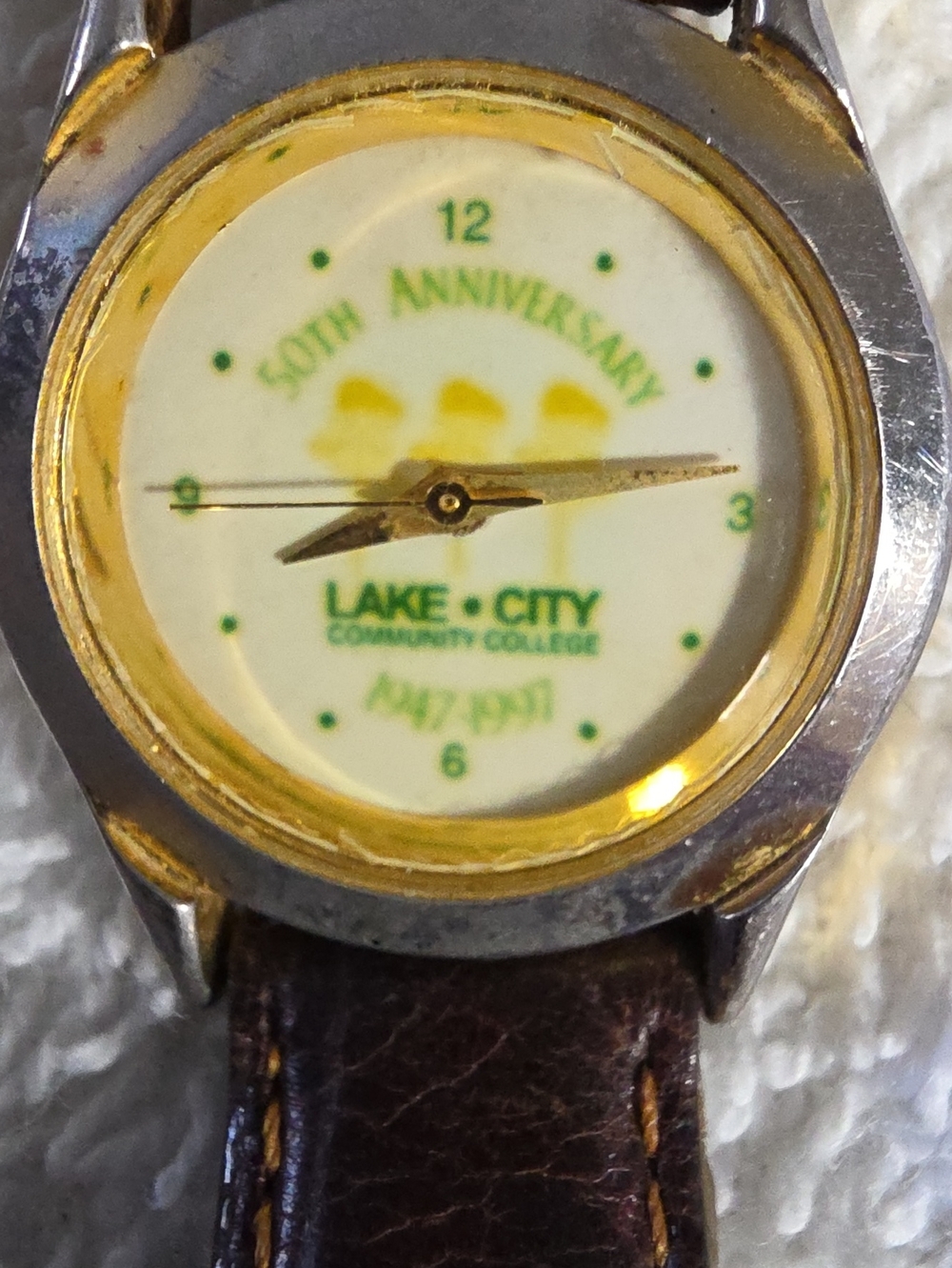 Lake City 50th Anniversary Men’s Watch - White Dial with Gold Accents